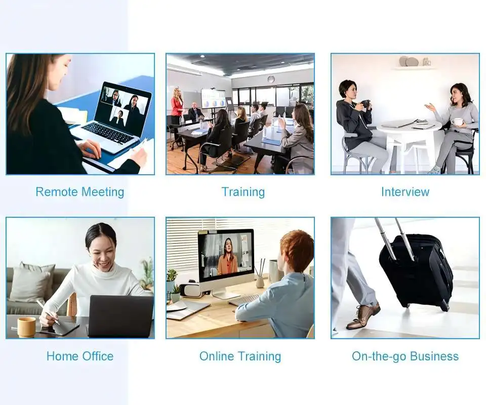 Speakerphone for conferences via NFC/Bluetooth wireless pairing as well as USB wired connection