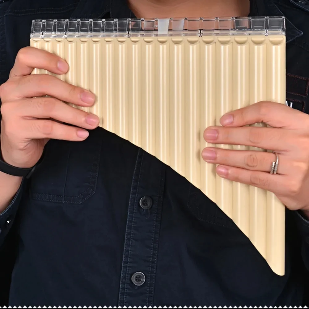 Pan Flute 18 Pipes Pan Flute Handmade ABS Wind Instrument Key Of C Beginners Portable Folk Musical Instruments
