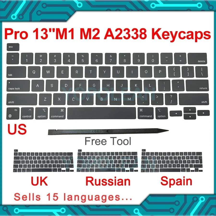 Apple MacBook Pro 13 inch  A2338/USキーボード Amazon.com: Keyboard (US English) + Screws Kit Replacement