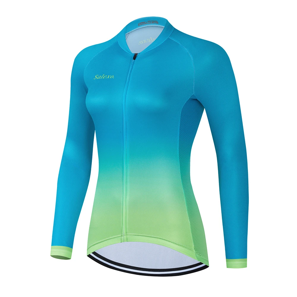 Women Cycling Jersey Long Sleeve MTB Cycling Clothing Spring Autumn Bicycle Maillot Ropa Ciclismo Sportwear Bike Clothes