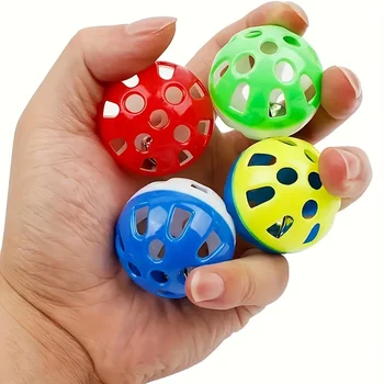 5-Piece interactive bird toy bell ball, colorful parrot and other bird bell ball toys 1