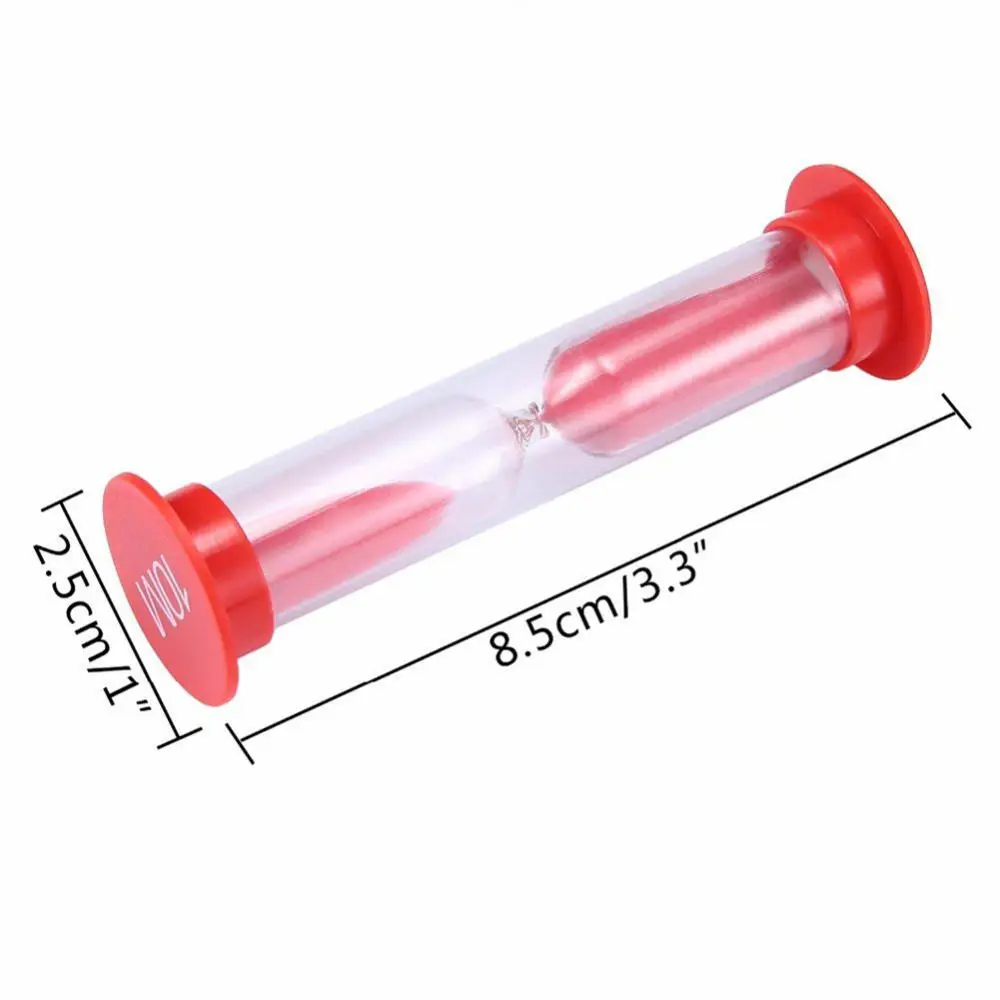 6Pcs Kid 1/2/3/5/10 Minutea Children Hourglass Kids Shower Tooth Brushing Timer Sandglass Game Sand Clock Timers Sand Timer 5