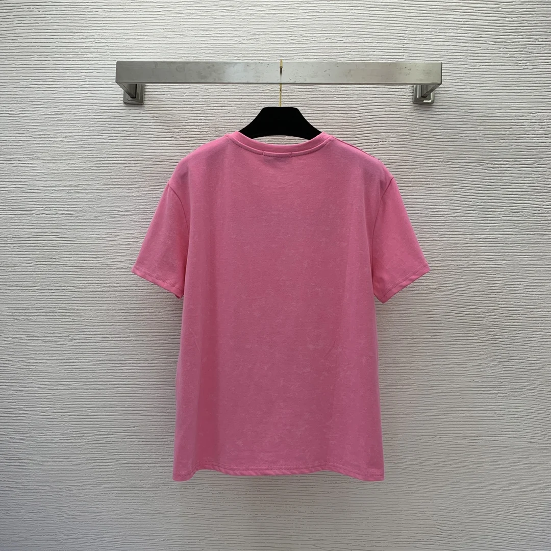 

2023 New Cotton Letter Short Sleeve T-shirt for Women