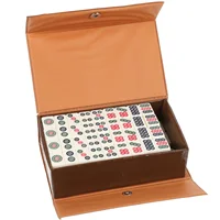 Portable Chinese Traditional Travel Travel Set Game Set Chinese Mah Mini Jongg Portable Tiles Sets Travel Jong Majiang Kit 1