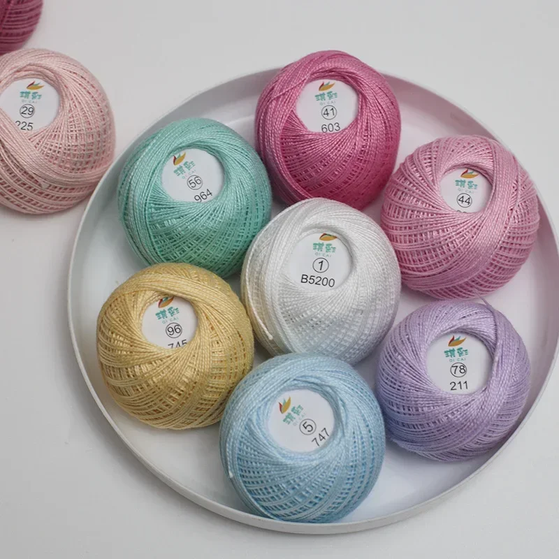 刺embroidery用の太い綿糸,8本のレース糸,50g,マイクロフック 刺embroidery用の太い綿糸,8本のレース糸,50g,マイクロフック