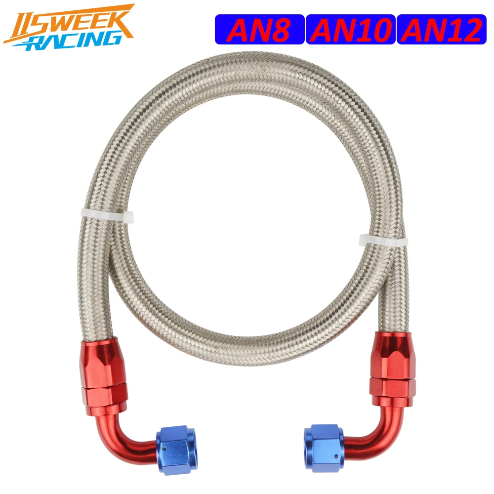 AN8/10/12 CPE Fuel Line Fittings Kit 1m/3ft Nylon Stainless Steel