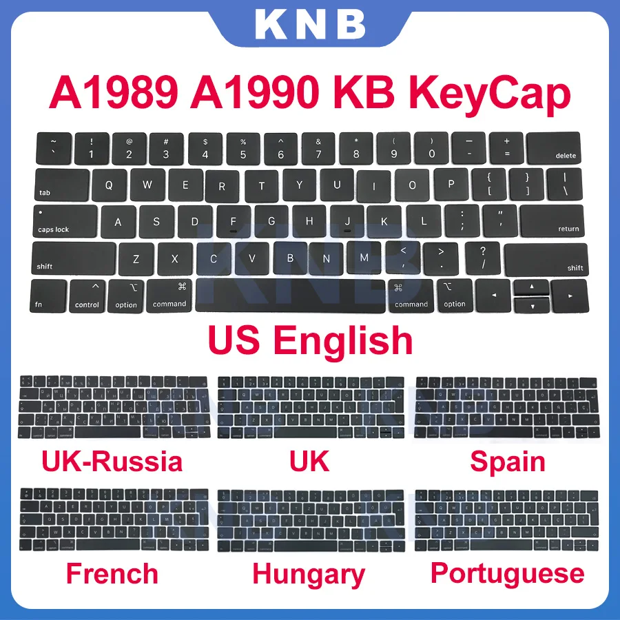 Клавиатура A1989 A1990 с колпачками для клавиш клавиши крышкой Macbook Pro Retina 13 &quot15" Mid