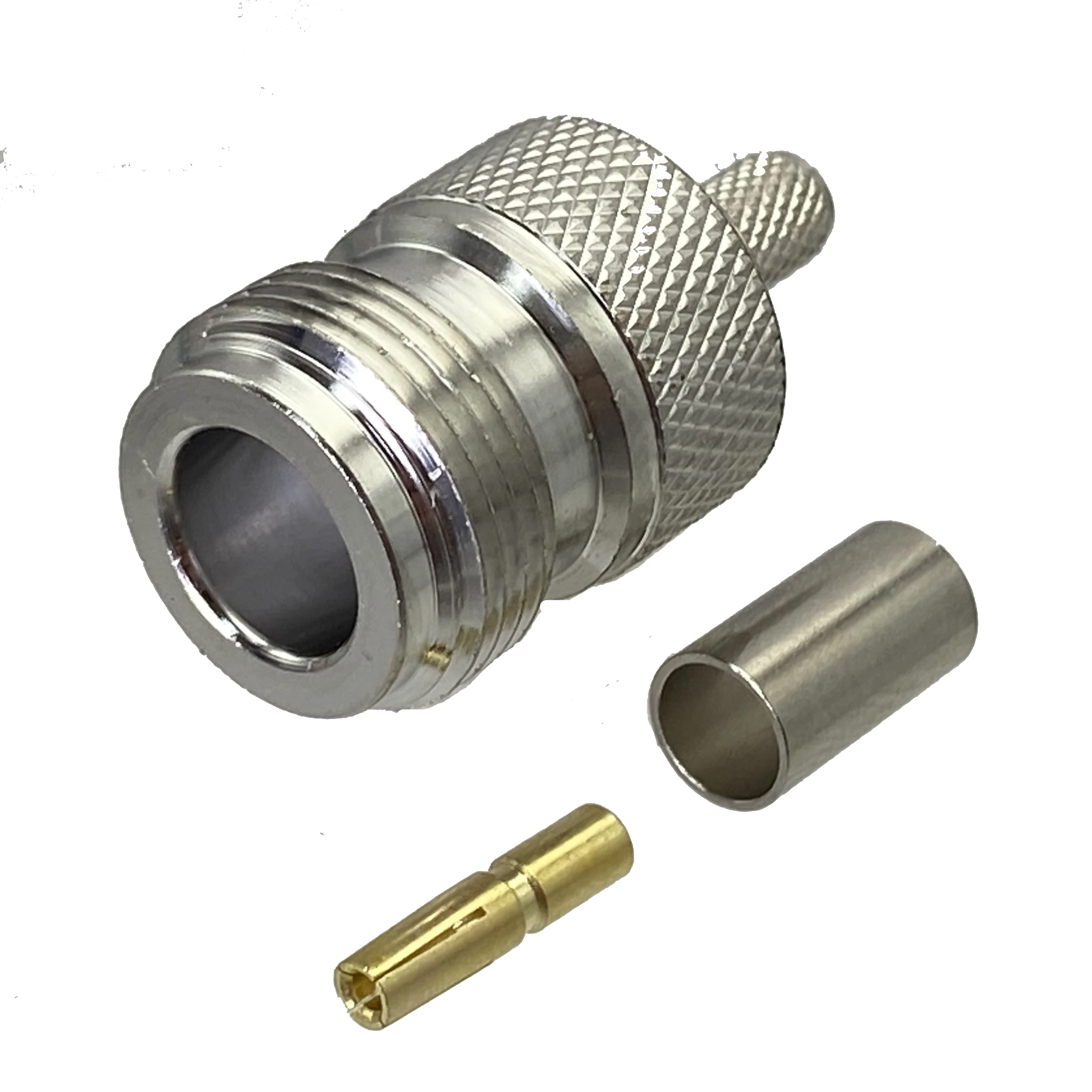 10 pçs n fêmea jack conector crimp