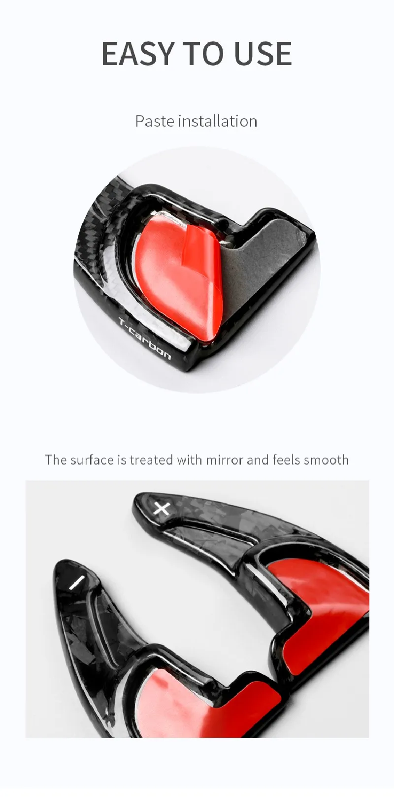 Carbon Fiber Steering Wheel Extension Shift Paddle Shifter For Jeep Grand Cherokee Dodge Charger Challenger Durango 2014-2020