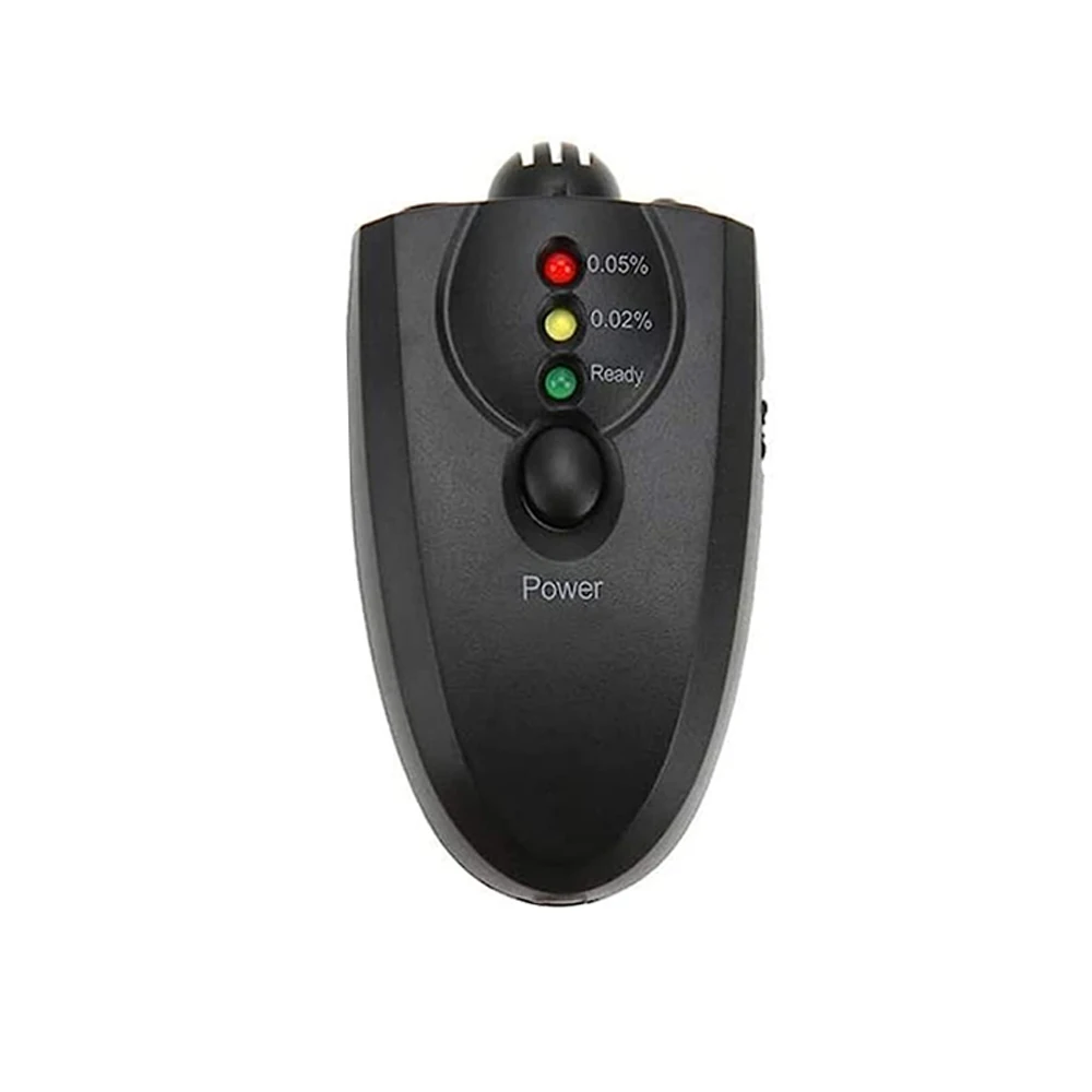 Portable Breathalyzer Keychain Red Light LED Flashlight Alcohol Breath Tester Professional Keychain Alcohol Tester Analyzer