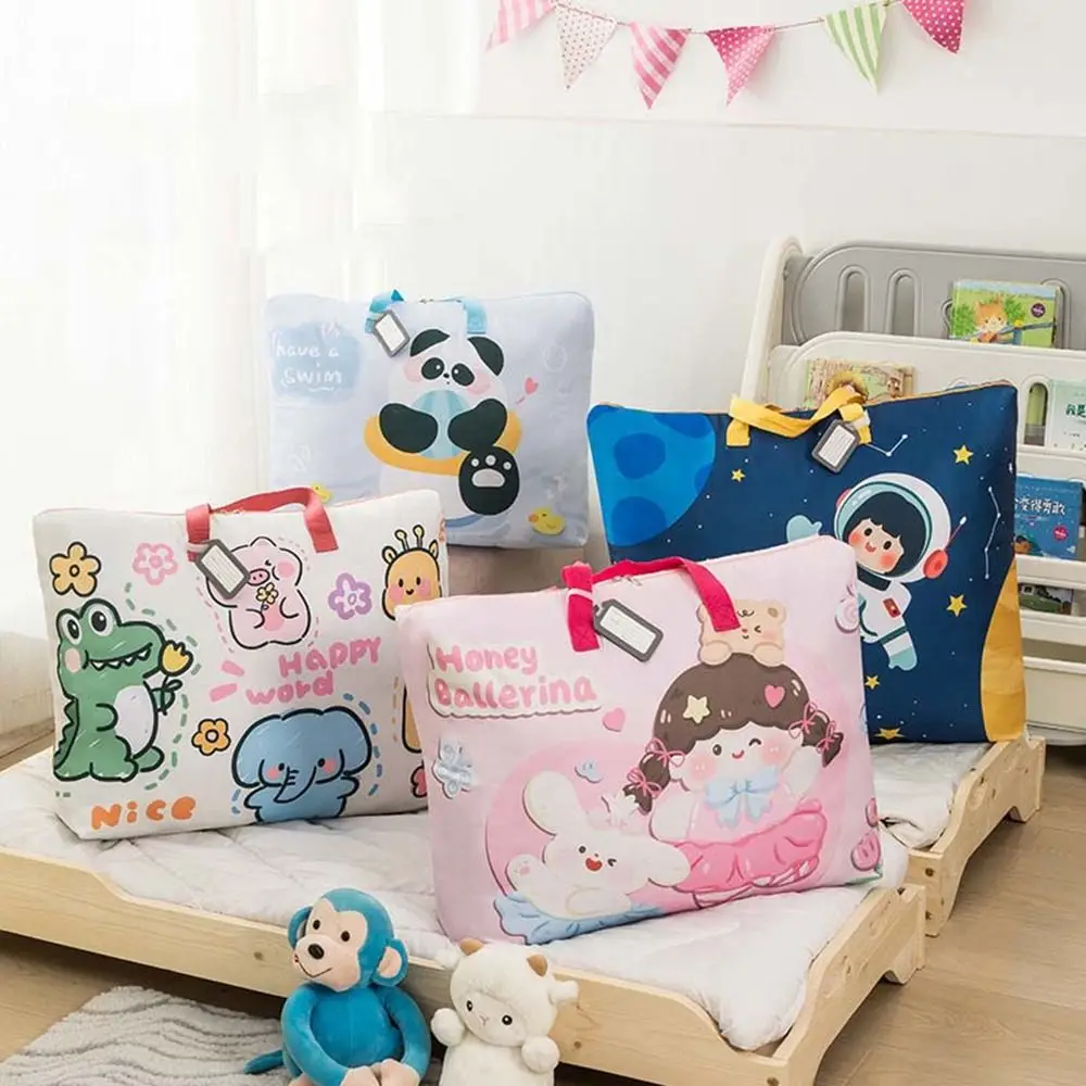 Oxford Cloth Kindergarten Quilt Storage Bag Foldable Large Capacity Clothes Quilt Storage Bag Moisture-proof Dustproof 2