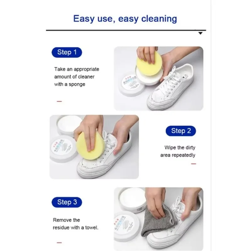 White Shoes Cleaning Cream Multifunctional Stains Remover Shoes Whitening All-Purpose Cleansing Cream Home Cleaning For