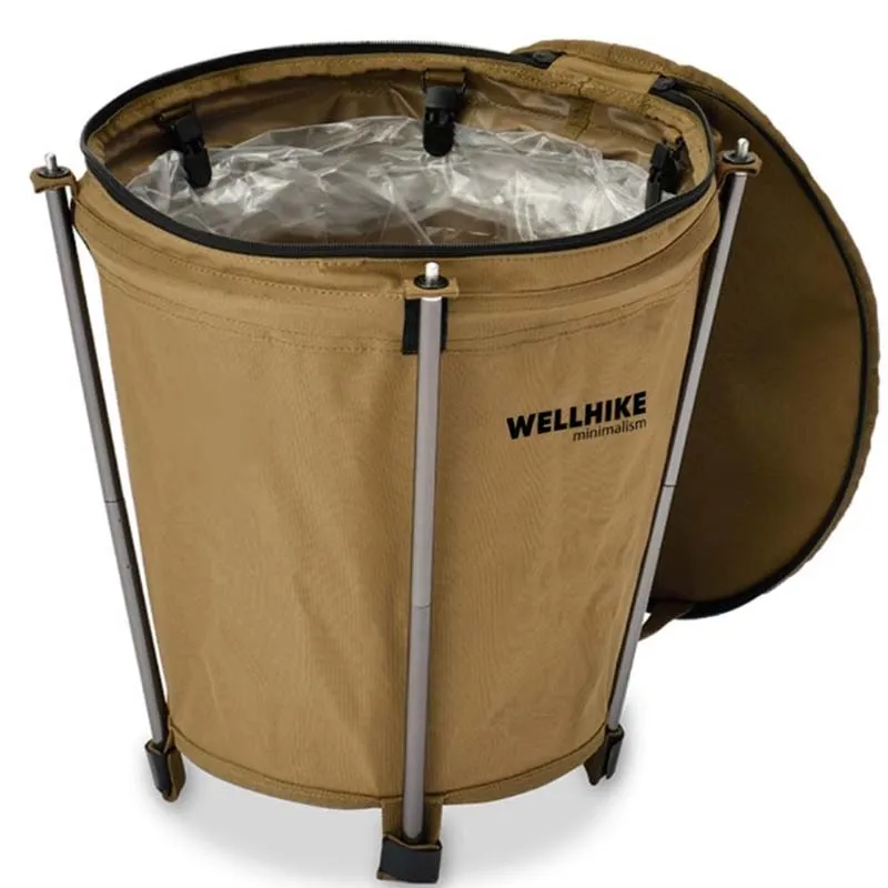 Portable Collapsible Outdoor Trash Bin - Lightweight Oxford Cloth Storage for Camping, Barbecues, and Travel
