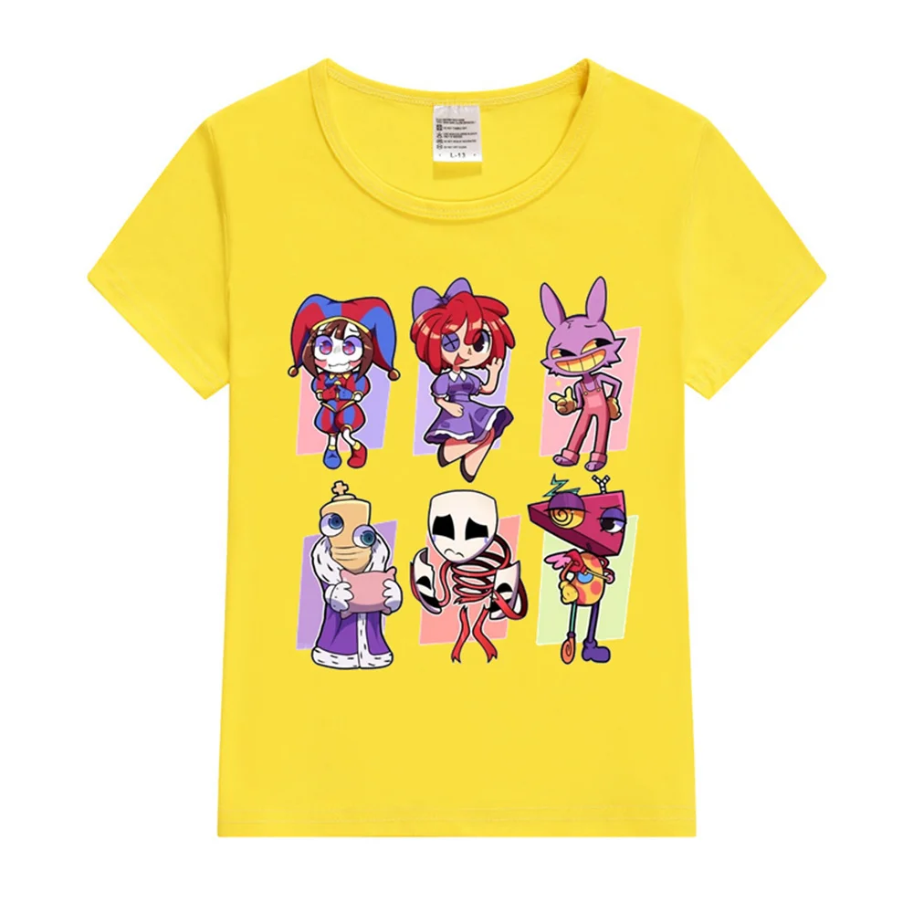 The Amazing Digital Circus T-Shirts for Children Boys Girls Spring Summer