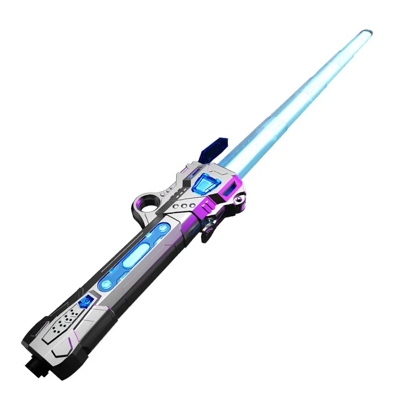 MYJCK Retractable Lightsaber Finger Rotating Laser Sword Flash Luminous Sound Cos Force Duels Battle Toy For Kids Adult Gifts