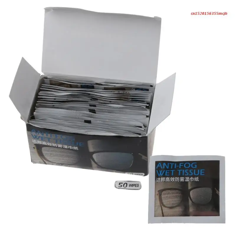 Anti-fog Cloth for Glasses Wet Antifog Lens Cloth Individually Wrapped Disposable Defogger Eyeglass for