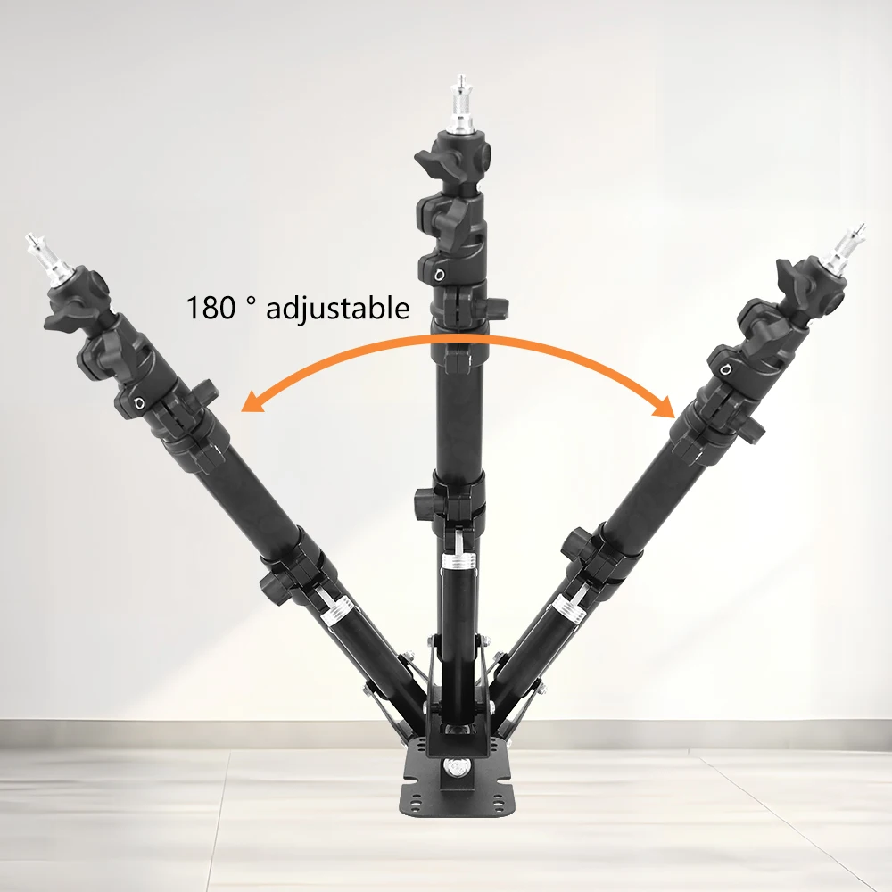 Wall Mount Boom Arm for Photography Studio Softbox Video Ring Lights 100cm Max Length Horizontal and Vertical Rotatable light stand photographic light stand