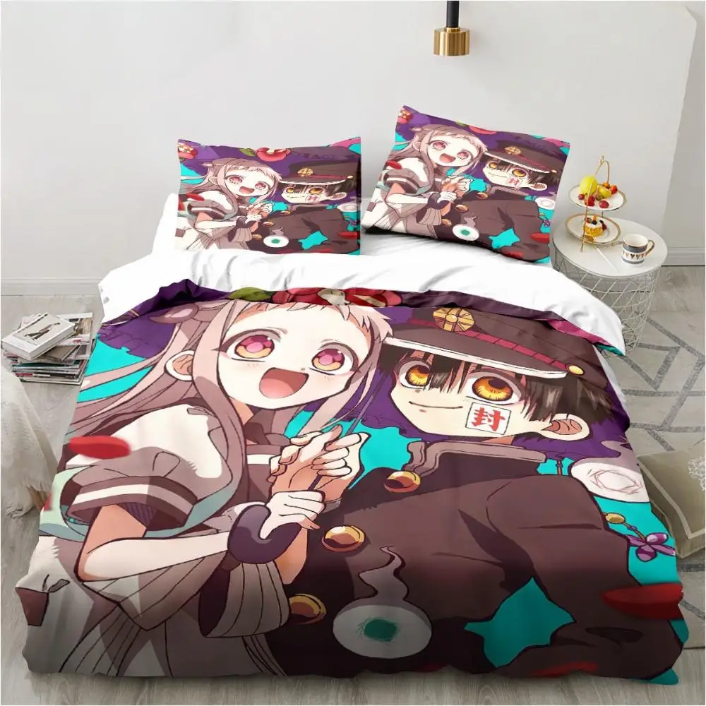 

Fashion Anime Toilet-Bound Hanako-kun 3D Printed Bedding Set Duvet Covers Pillowcases Comforter Bedding Set Bedclothes Bed Linen