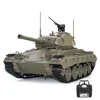 Tongde Model Chaffee M24 RTR 1/16 2.4G RC Battle Tank Smoke Sound Shooting LED Light Simulated Vehicles Model RTR Toys 1