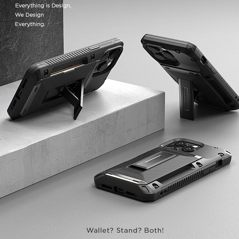 

With Card Slot Case V-RS Case For App-le iP-hone 14 Pro max Case