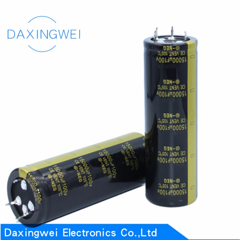 4pin Aluminum Electrolytic Capacitor 100v 15000uf Audio Amplifier High