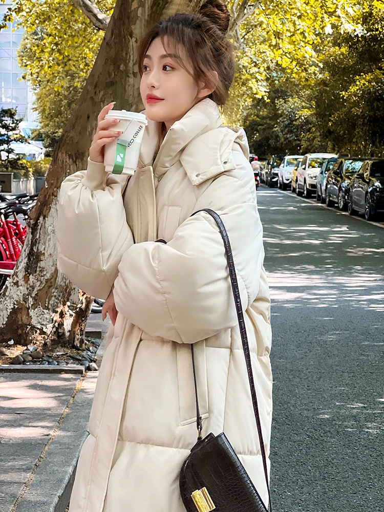 Winter Women Long Parkas Jackets Casual Hooded Thicken Warm Windproof Parkas Coat Fashion Female Outwear Parkas