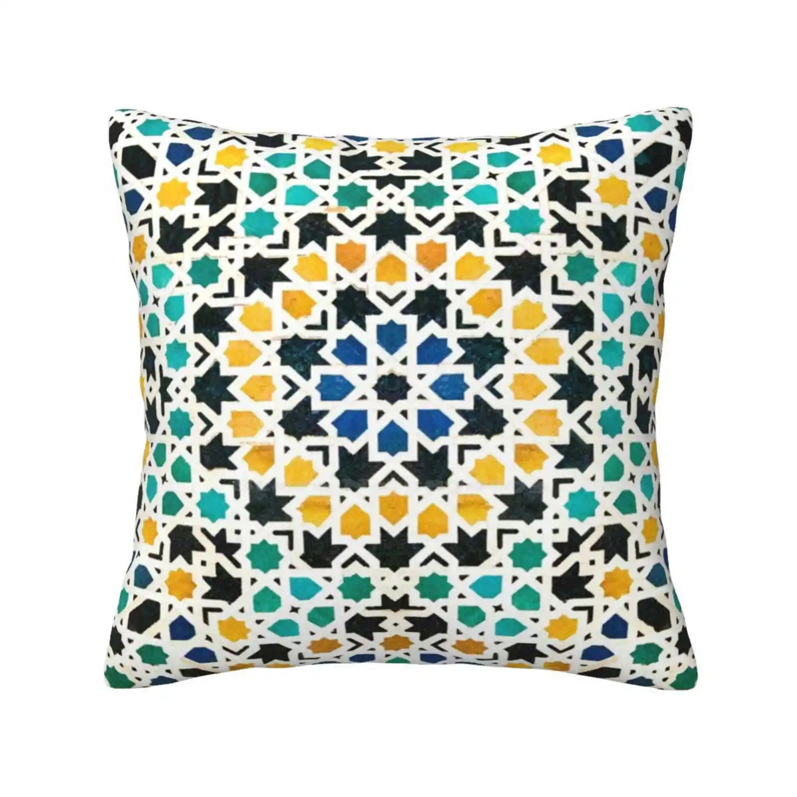 

Alhambra Tessellation Fashion Sofa Throw Pillow Cover Pillowcase Pattern Geometry Mosaic Ceramics Abstract Symmetry Mathematics