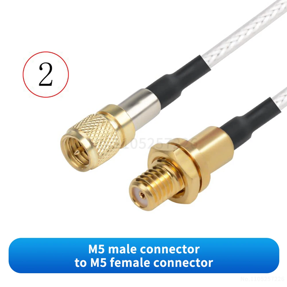 M5 auf M5 Stecker-Buchse-Verbinder (RG316 Koaxial-RF-Adapterkabel) M5 auf M5 Antennensignal-Verlängerungskabel (1 Stück) – Detail 3