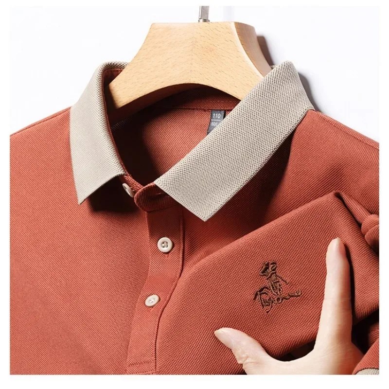 New Summer Men's Breathable Lapel Short-sleeved POLO Shirt Comfortable Tee
