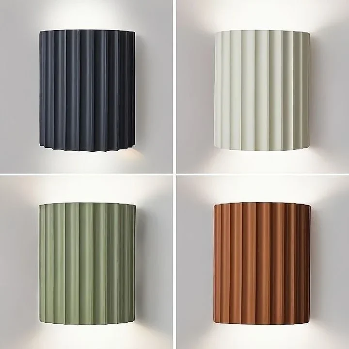 Description Picture 5 of itemNordic LED Wall Lamp Resin Sconces G9 Blub For Bedroom Bedside Background Hallway Restaurant Home Decor Wall Lighting Fixtures
