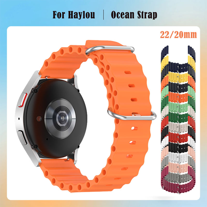 Ocean Smartwatch Strap For HAYLOU Solar Plus/RT3/GST/RS4 Plus/RT2/GST/Lite/GS Smart Watch Sports Belt For HAYLOU Correa Bracelet
