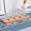 Beer Tasting Flight Sampler Boards Wood bamboo Serving Tray Scotch Flight Serving Tray For Bar, Brewery, Gifts, Party, Education 4