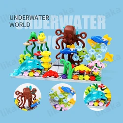 Underwater World Adventure Building Block Set - Creative Animal and Marine Life Toys (Underwater world)