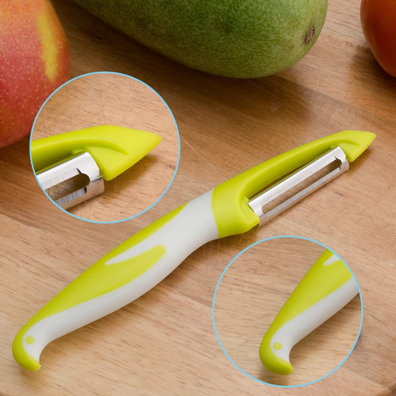 JQS Cooking Tools Wide Mouth Peeler Vegetables Fruit Stainless Steel Knife  Cabbage Graters Salad Potato Slicer Kitchen Accessories