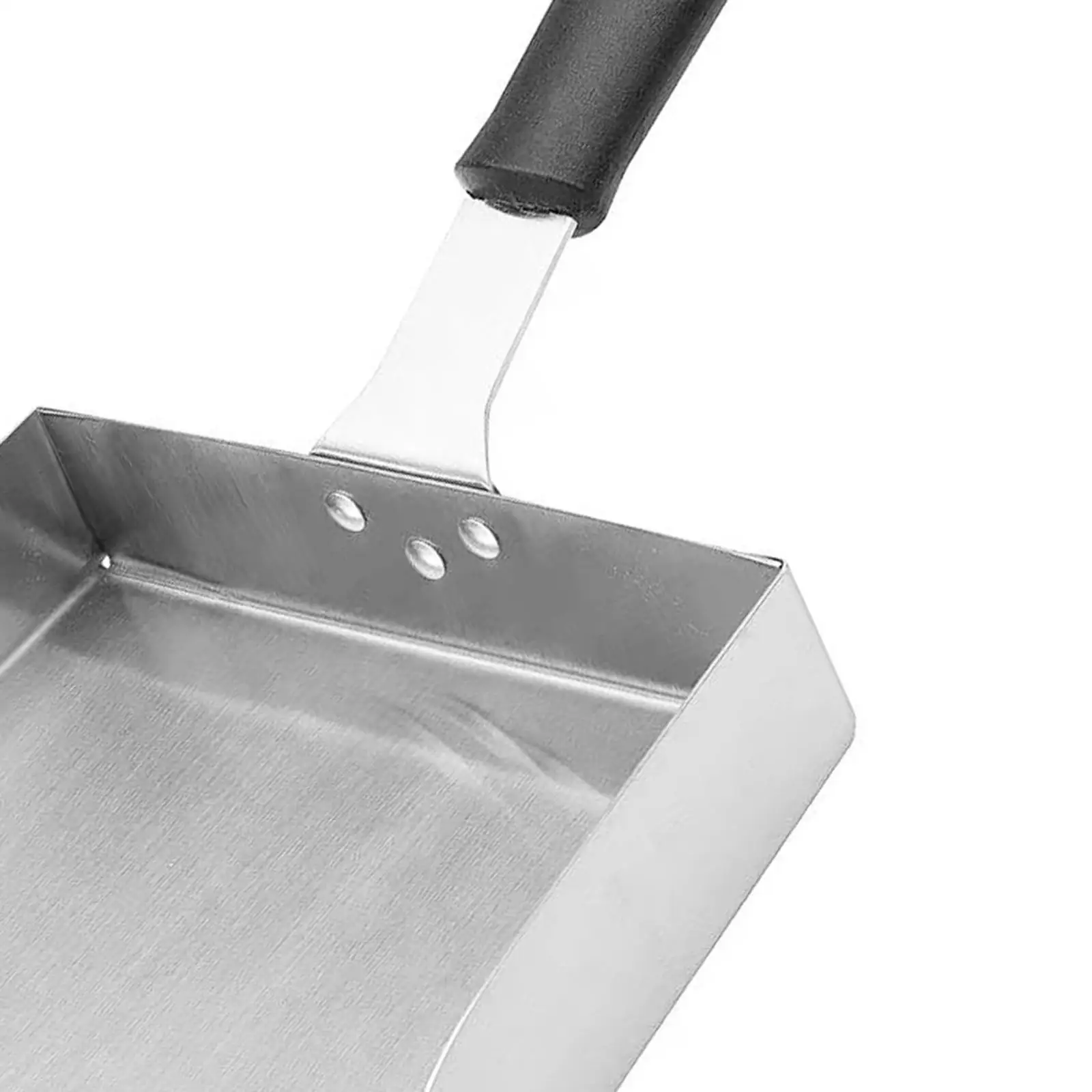 Creative French Fries Snack Mobile spade, Stainless Steel Food spade, Wooden Handle BBQ Tools, BBQ