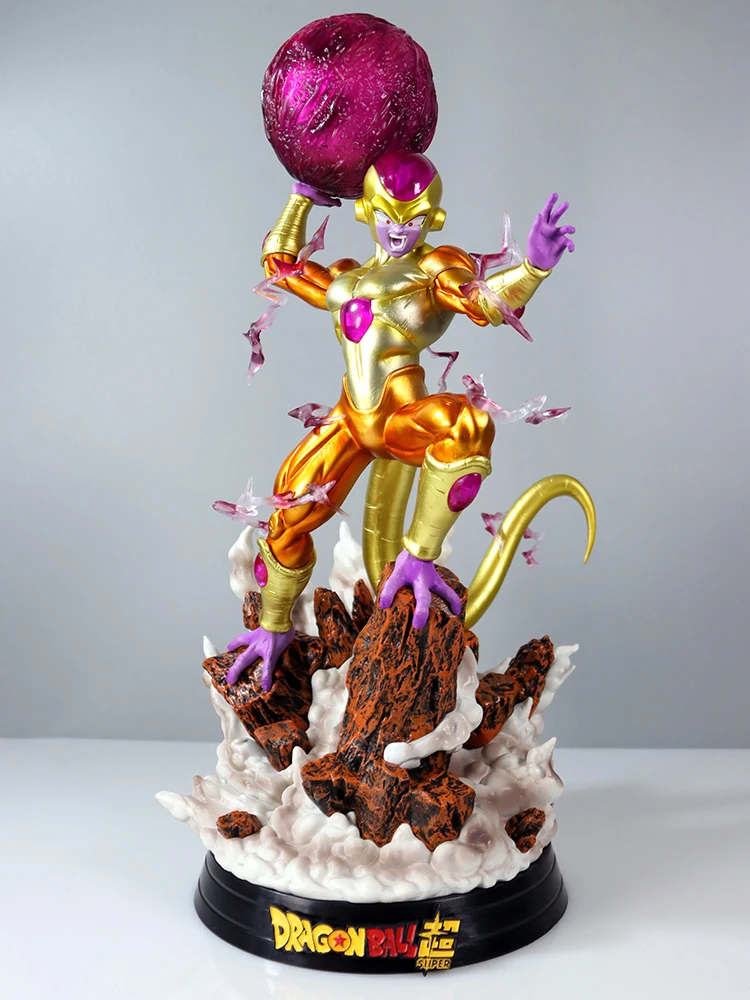 

New Oversize Dragon Ball Anime Figure Frieza Golden Frieza Luminous 48cm Action Figure Pvc Model Dolls Collections Toys Gifts