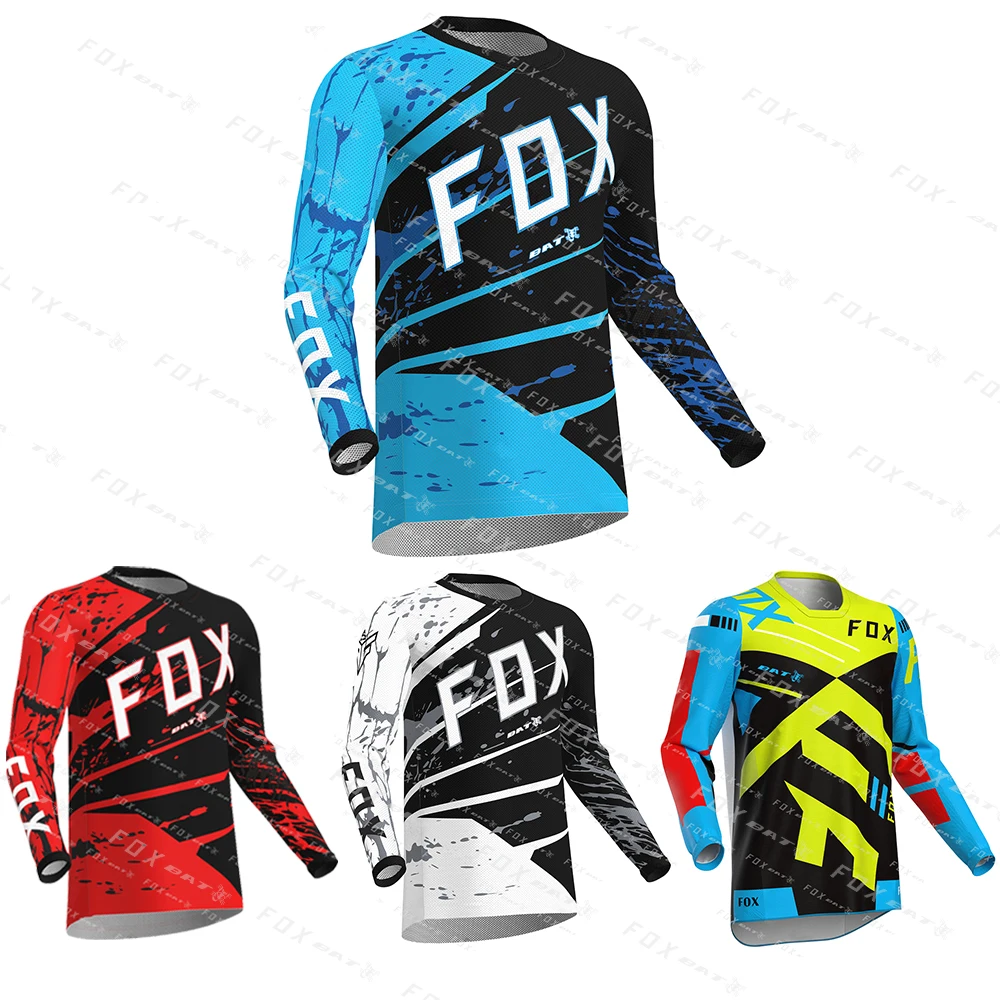 

Motocross Mountain Enduro Bike Clothing Bicycle Moto Downhill T-shirt BAT Fox Women Men Cycling Jersey MTB Shirts BMX
