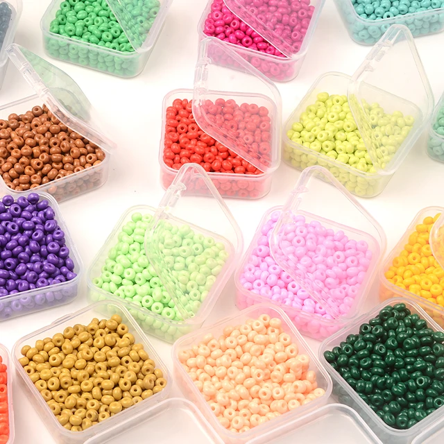 Round Seed Beads, Glass, Size 6/0, Choose Color (Approx. 1 L