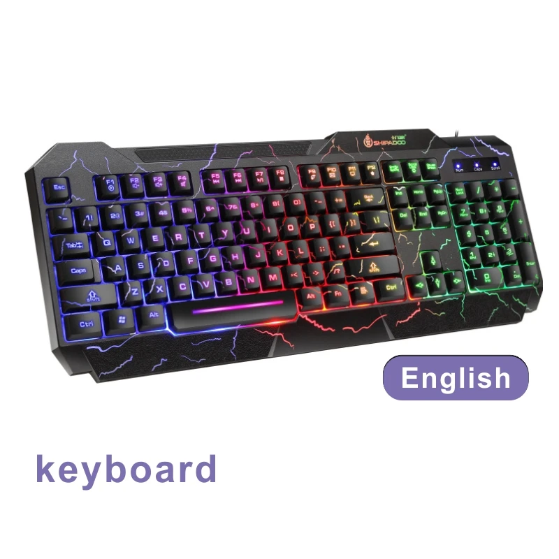 Gaming Keyboards Gamer Kit USB Wired RGB Backlit Mechanical Ergonomic Desktop Keyboard And Mouse For PC Computer Laptop Teclado 