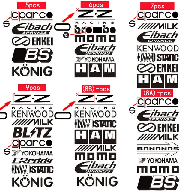 Confezione Adesivi Numeri Corsa 2 Decalcomanie Argento Nero - Foto 5