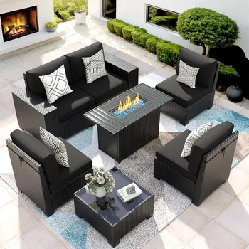 Outdoor Sectional Fire Pit Set 1