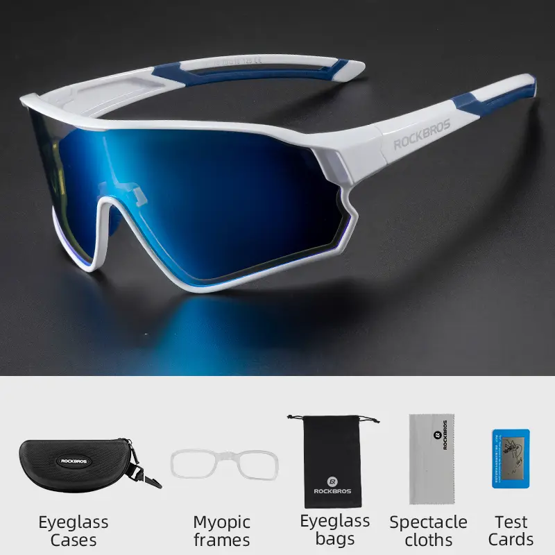 ROCKBROS Polarized Bike Glasses UV400 Sun Protection Cycling Sunglasses Ultralight Large Frame MTB Road Bicycle Eyewear Glasses - Image 8