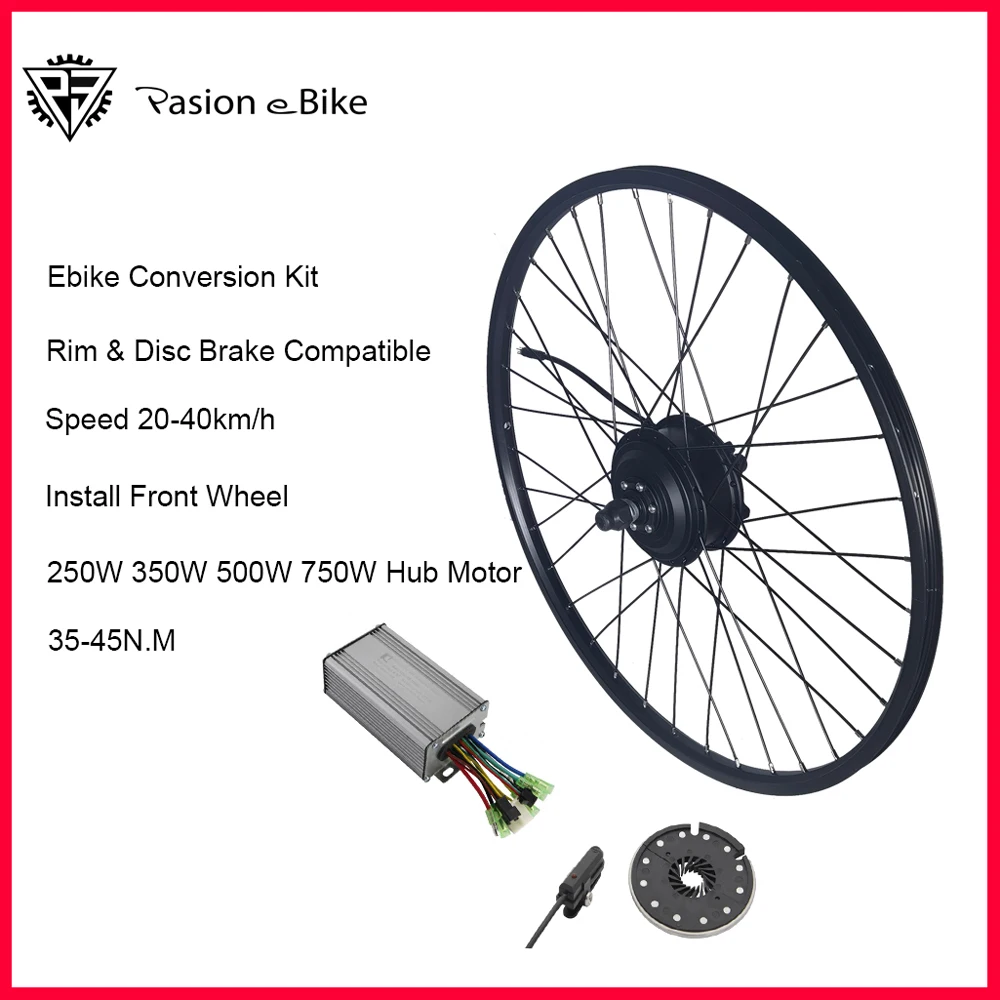 Electric Bicycle Conversion Kit 250W 350W 500W  EBike Brushless Hub Motor Bike Wheel kit bicicleta electrica Compatibl 36V 48V