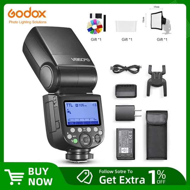 Godox-フラッシュカメラv860iii  V860III-C,V860III-N,スピードライト,Canon,Nikon,Sony,Fuji,Unmpus,Edge用のフラッシュ,V860III-S