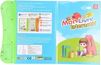 French and English Learning Sound Book Cartoon Pattern Interactive Sound Book Home Birthday Gift Green 2