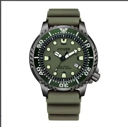 

Citizen Sports Diving Watch Silicone Nightlight Men's Watch BN0150 Eco driven Series Black Dial Quartz Watch