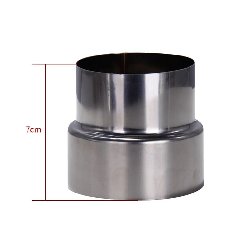 Stainless Steel Flue Exhaust Pipe Reducing Joint Chimney Adaptor Stove Pipe Household Ventilation Accessories duct pipe connector flange connector