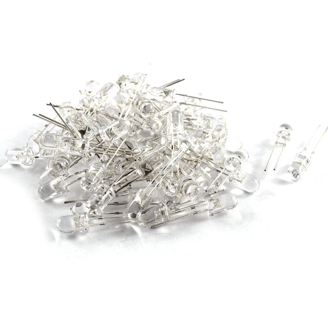 

LED Bright Light Lamp Emitting Diode, 70 Piece, DC 3V-6V, 5 mm, White