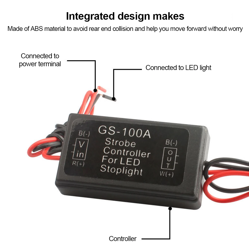 LED-Blitz Controller, Strobe Controller Auto Flasher Modul, LED Bremslicht  Blitz Controller, Stroboskop Controller, Blitzrelais, LED Strobe Modul für  Auto, Motorrad, LKW Bremslicht : : Auto & Motorrad