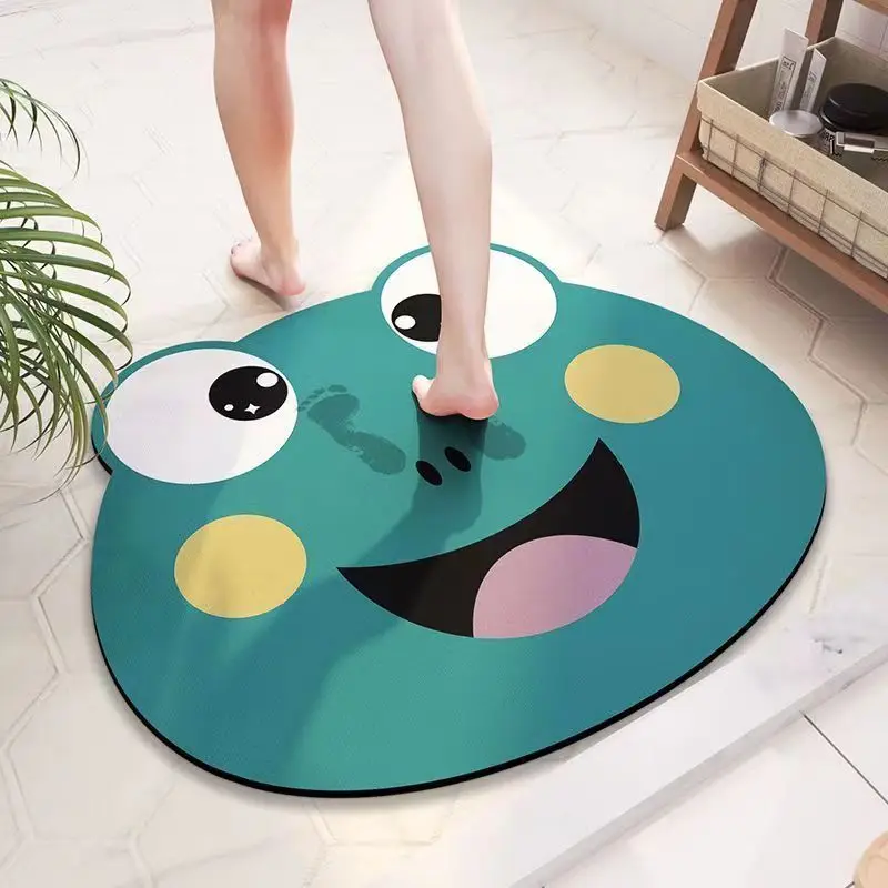 

Bathroom Mat Feet Bath Mat Toilet Rug Non-slip Bathroom Rugs Area Rugs Carpet Doormat Floor Mat Absorbent Mats Foot Pad Rug